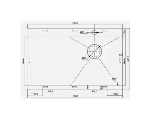 Кухонная мойка Seaman Eco Marino SMV-780L-Gold2.A