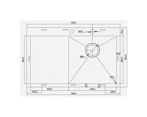 Кухонная мойка Seaman Eco Marino SMV-780L.B
