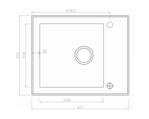 Кухонная мойка Seaman Eco Glass SMG-610B.B