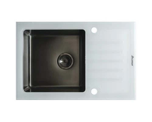 Кухонная мойка Seaman Eco Glass SMG-780W-Gun.B
