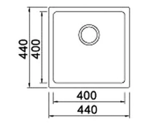 Кухонная мойка Seaman Eco Roma SMR-4444AK.A