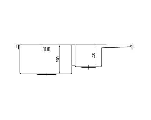 Кухонная мойка Seaman Eco Marino SMB-7851DRS.B
