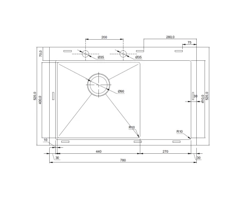 Кухонная мойка Seaman Eco Marino SMB7852RSKB+SSA