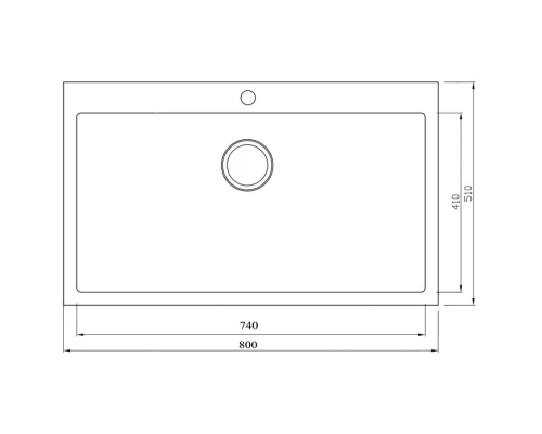 Кухонная мойка Seaman Eco Marino SMB-8051S.A