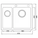 Кухонная мойка Seaman Eco Marino SMV-575DL.B