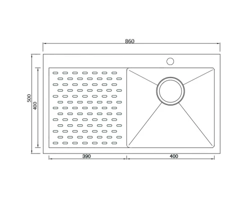 Кухонная мойка Seaman Eco Marino SMV-860PL.B