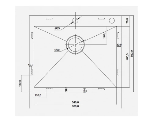 Кухонная мойка Seaman Eco Marino SMV-Z-600.B