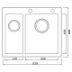 Кухонная мойка Seaman Eco Marino SMV-Z-575DL.B