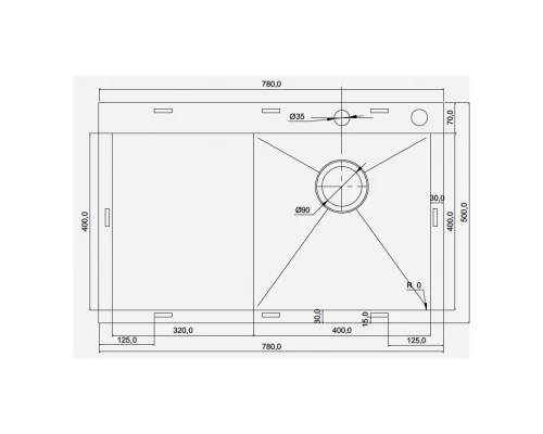 Кухонная мойка Seaman Eco Marino SMV-Z-780L.B