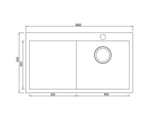 Кухонная мойка Seaman Eco Marino SMV-Z-860L.A