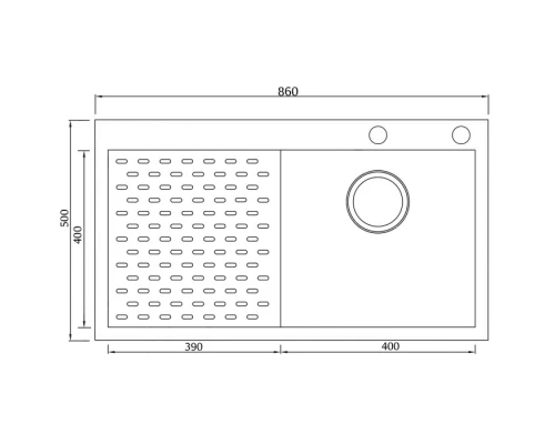 Кухонная мойка Seaman Eco Marino SMV-Z-860PL.B