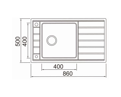 Кухонная мойка Seaman Eco Roma SMR-8650A.B