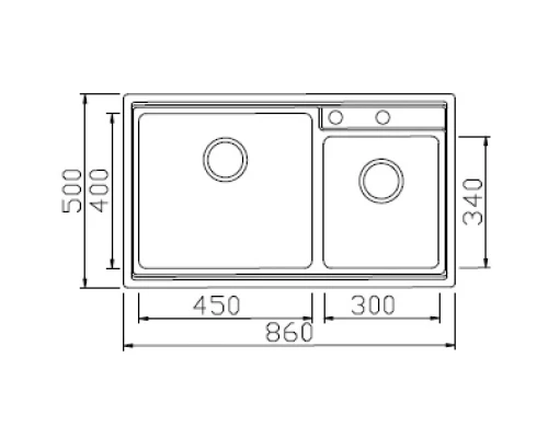Кухонная мойка Seaman Eco Roma SMR-8650B.B