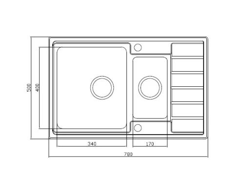 Кухонная мойка Seaman Eco Roma SMR-7850B.B