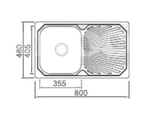 Кухонная мойка Seaman Eco Wien SWT-8048.0
