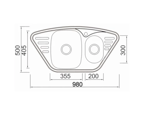 Кухонная мойка Seaman Eco Wien SWT-9850B.A