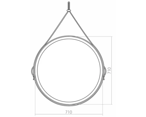 Зеркало 71x71 см Silver Mirrors Kapitan Light LED-00002333