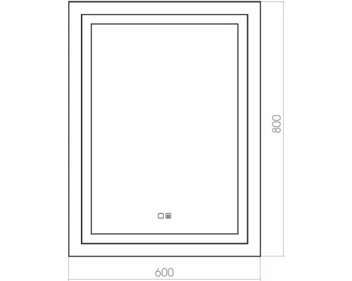 Зеркало 60x80 см Silver Mirrors Riga ФР-00001484