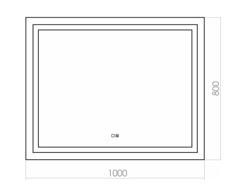 Зеркало 100x80 см Silver Mirrors Livia ФР-00002240