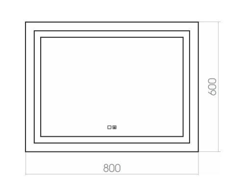 Зеркало 80x60 см Silver Mirrors Livia ФР-00001193