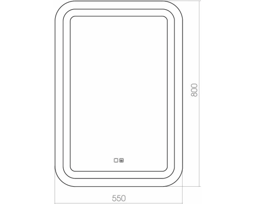 Зеркало 55x80 см Silver Mirrors Malta ФР-00001215