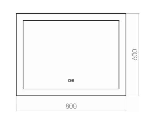 Зеркало 80x60 см Silver Mirrors Norma FP-00001040