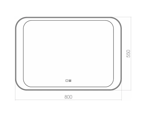 Зеркало 80x55 см Silver Mirrors Indigo ФР-00001702