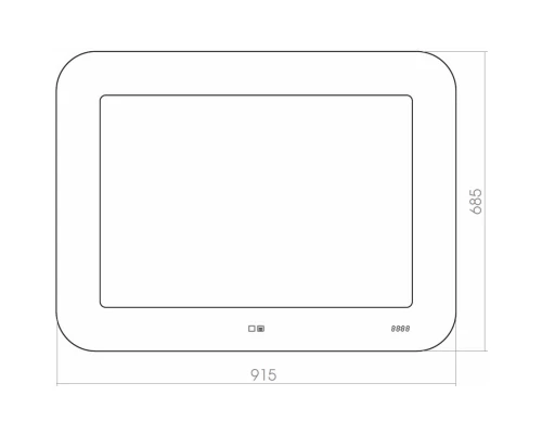 Зеркало 91,5x68,5 см Silver Mirrors Djet ФР-00002151