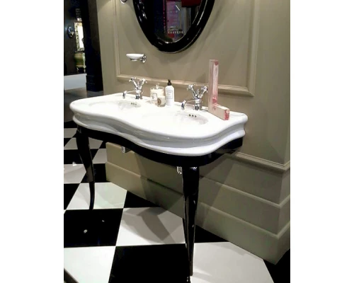 Консоль для раковины черный глянец Simas Lante LAM120nero