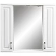 Зеркальный шкаф 90x80 см белая ольха Stella Polar Кармела SP-00000186