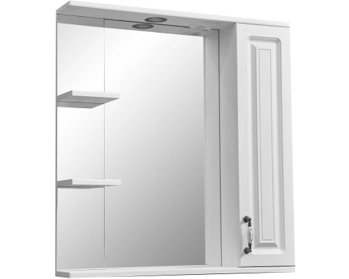 Зеркальный шкаф 75x80 см белая ольха Stella Polar Кармела SP-00000185