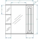 Зеркальный шкаф 75x80 см белая ольха Stella Polar Кармела SP-00000185
