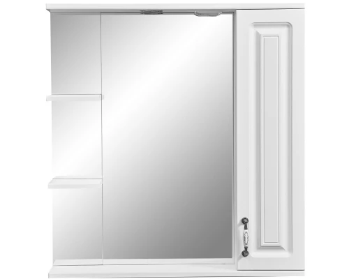 Зеркальный шкаф 75x80 см белая ольха Stella Polar Кармела SP-00000185