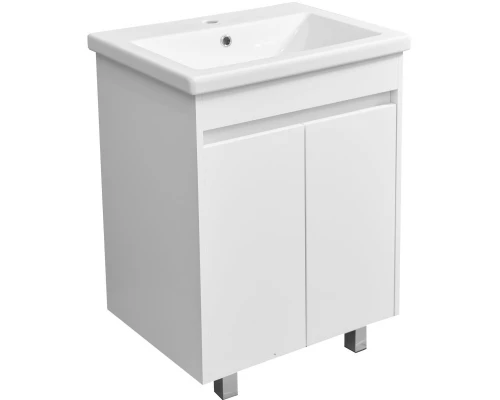 Тумба белый глянец/белый матовый 59,7 см Stella Polar Фаворит SP-00000163