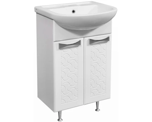 Тумба белый глянец/белый матовый 47 см Stella Polar Ванда SP-00000200