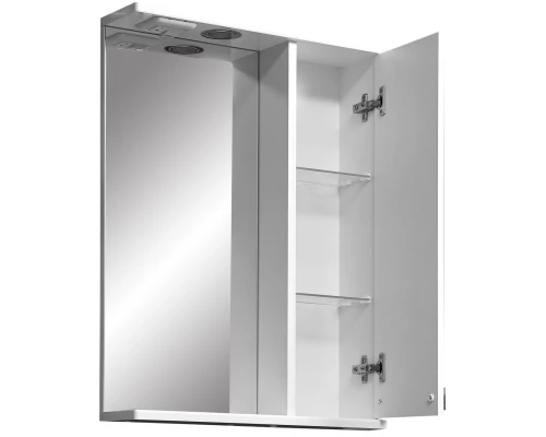 Зеркальный шкаф 50x70 см белый глянец/белый матовый Stella Polar Ванда SP-00000198
