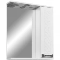 Зеркальный шкаф 60x70 см белый глянец/белый матовый Stella Polar Ванда SP-00000199