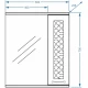 Зеркальный шкаф 60x70 см белый глянец/белый матовый Stella Polar Ванда SP-00000199