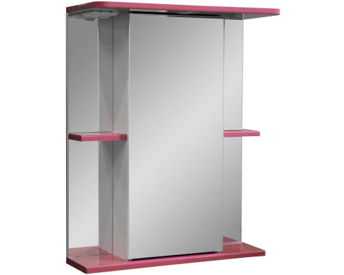 Зеркальный шкаф 55x70 см красный глянец Stella Polar Колор-1 SP-00000196