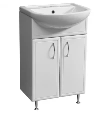 Тумба белый глянец/белый матовый 48 см Stella Polar Концепт SP-00000039