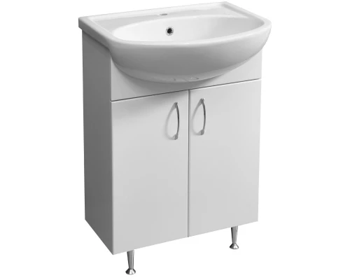 Тумба белый глянец/белый матовый 49,5 см Stella Polar Концепт SP-00000047