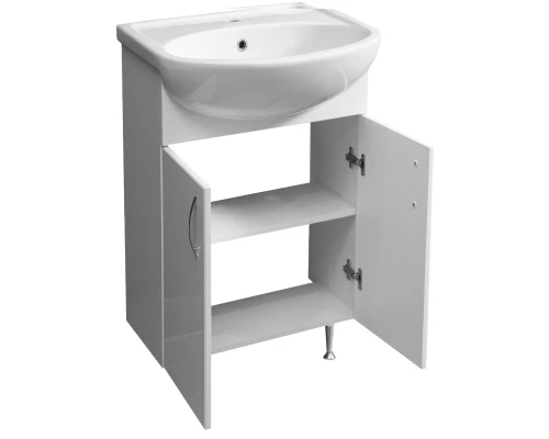 Тумба белый глянец/белый матовый 49,5 см Stella Polar Концепт SP-00000047