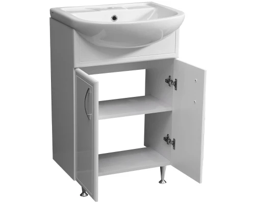 Тумба белый глянец/белый матовый 49 см Stella Polar Концепт SP-00000045