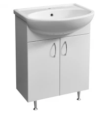 Тумба белый глянец/белый матовый 58,9 см Stella Polar Концепт SP-00000395