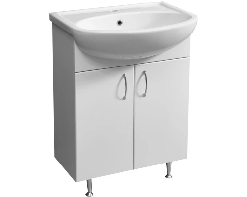 Тумба белый глянец/белый матовый 58,9 см Stella Polar Концепт SP-00000395