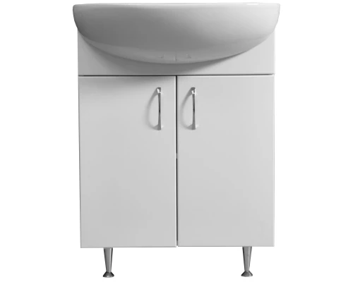 Тумба белый глянец/белый матовый 58,9 см Stella Polar Концепт SP-00000395