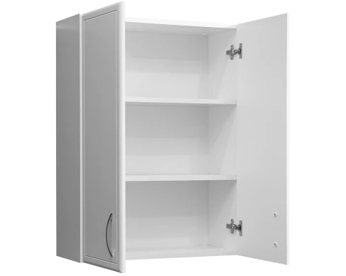 Шкаф двустворчатый подвесной 60x80 см белый глянец/белый матовый Stella Polar Концепт SP-00000140