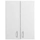 Шкаф двустворчатый подвесной 60x80 см белый глянец/белый матовый Stella Polar Концепт SP-00000140