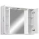 Зеркальный шкаф 80x70 см белый глянец/белый матовый Stella Polar Концепт SP-00000059
