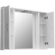 Зеркальный шкаф 90x70 см белый глянец/белый матовый Stella Polar Концепт SP-00000131